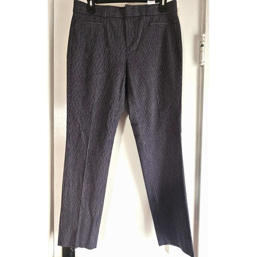 NWT BANANA REPUBLIC JACKSON Womans 6‎ mid rise slim ankle pinstriped dress pants
